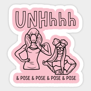 UNHhhh Drag Pose Sticker